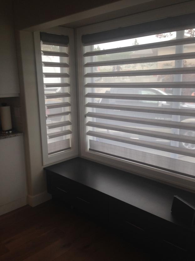 A recent hunter douglas vignette shutters job in the area